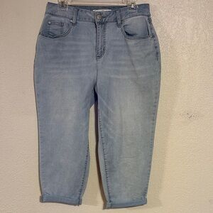 Sky Blue Women's Jean Capris